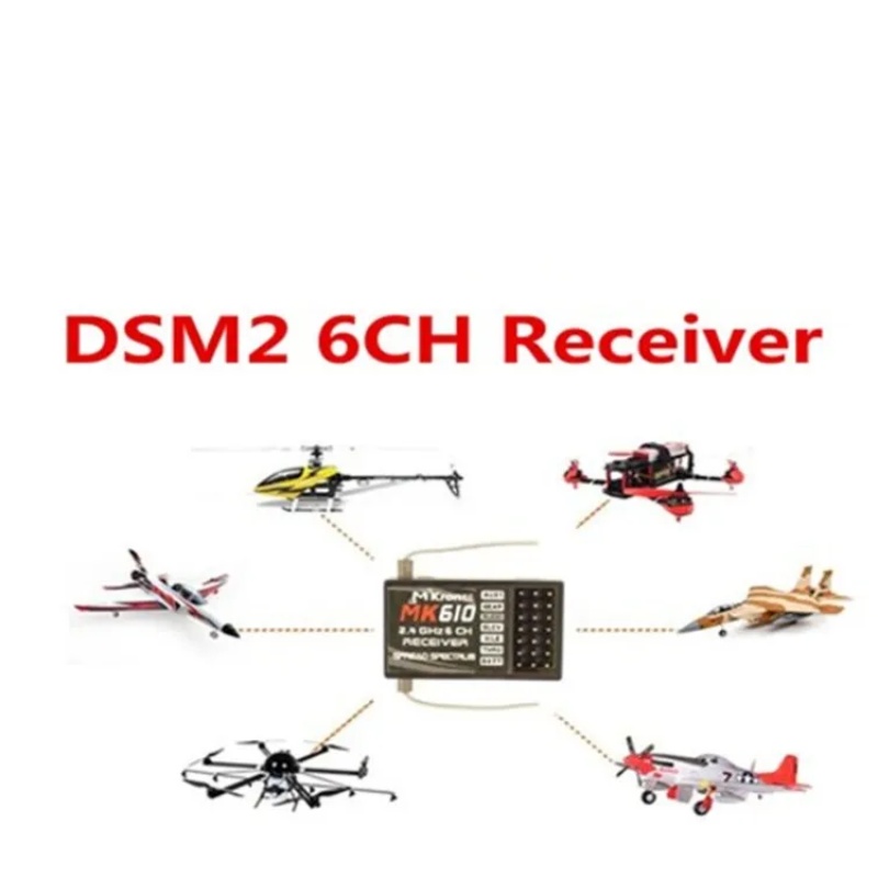 DSM2 MK610 AR6100 2.4G 6CH RC  - Drone Racing Receiver recensie en prijs