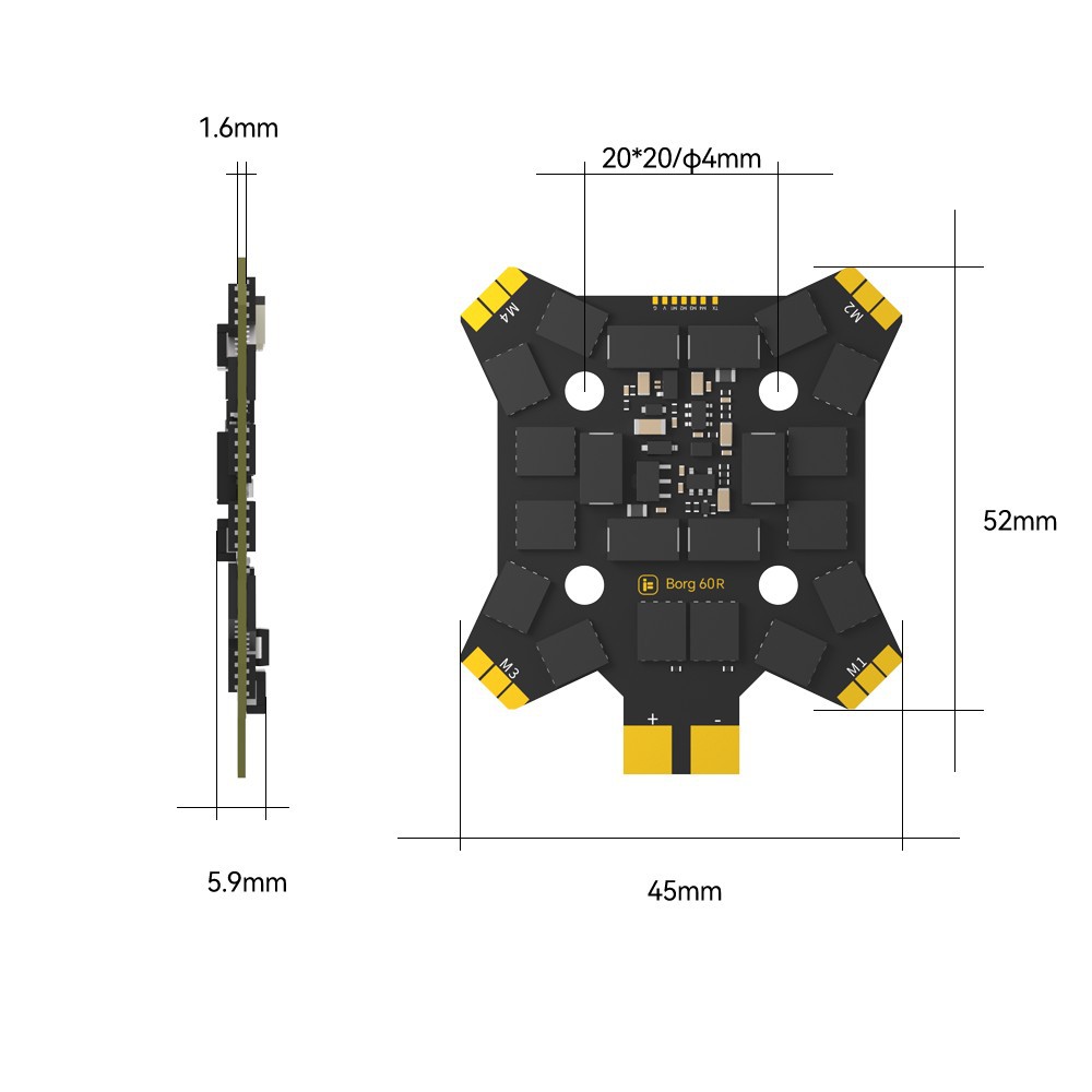 iFlight Borg Mini H7 (ICM42688 - Drone Racing Frame recensie en prijs